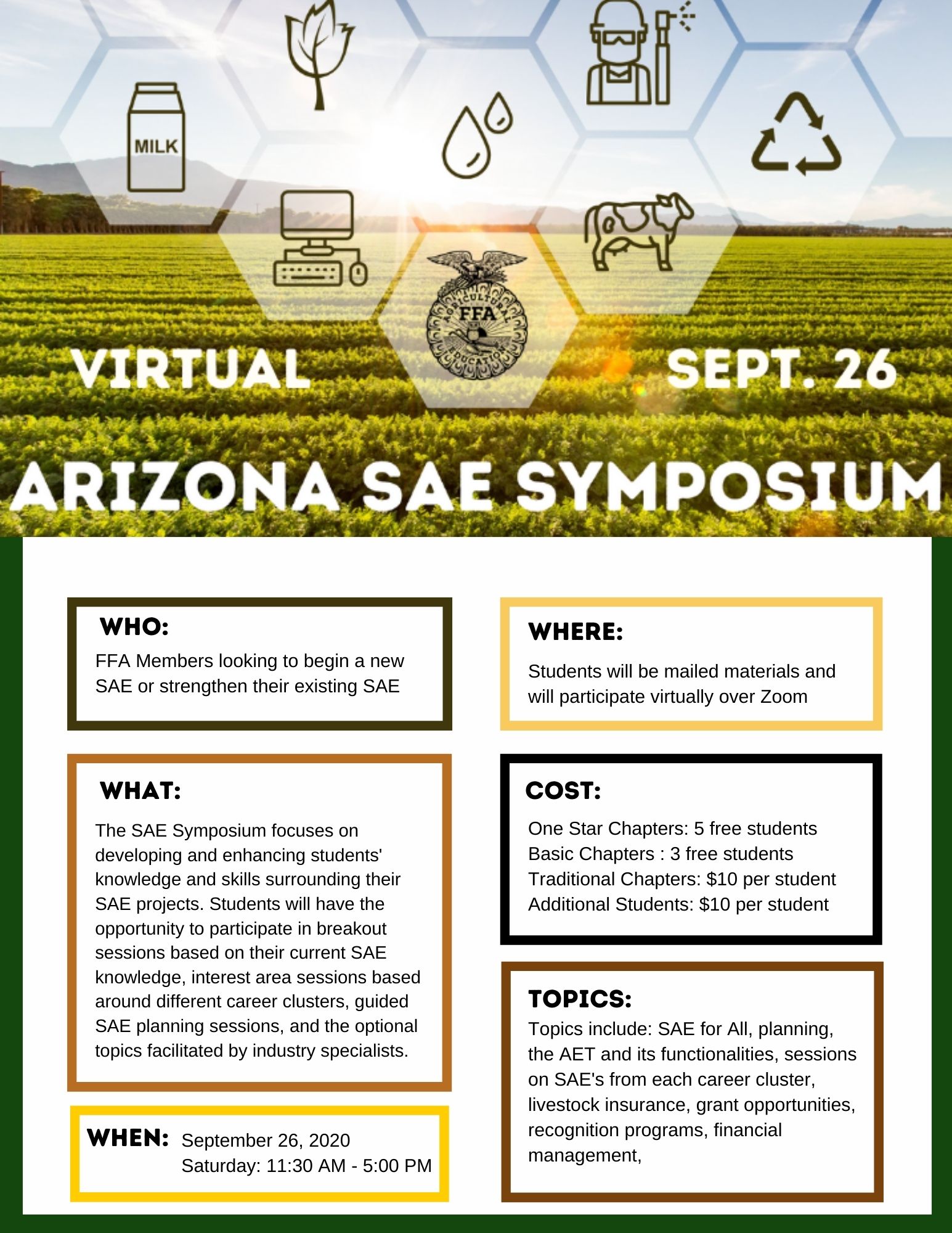 Virtual Arizona FFA SAE Symposium